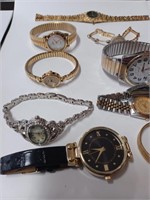 Lot of Variois Watches- Goldtone, Silvertone-
