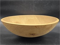 XL Wooden Dough Bowl, almost 17in diameter