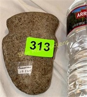 Artifact stone fluted axe head-Blackfoot