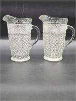 (2) Wexford Pattern by Anchor Hocking Pitchers