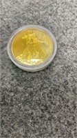 1/2 oz. fine gold coin MUST  BE WIRE PAYMENT IF