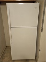 White Whirlpool Refrigerator w/ Ice Maker