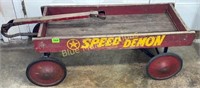 Vintage Speed Demon wood wagon