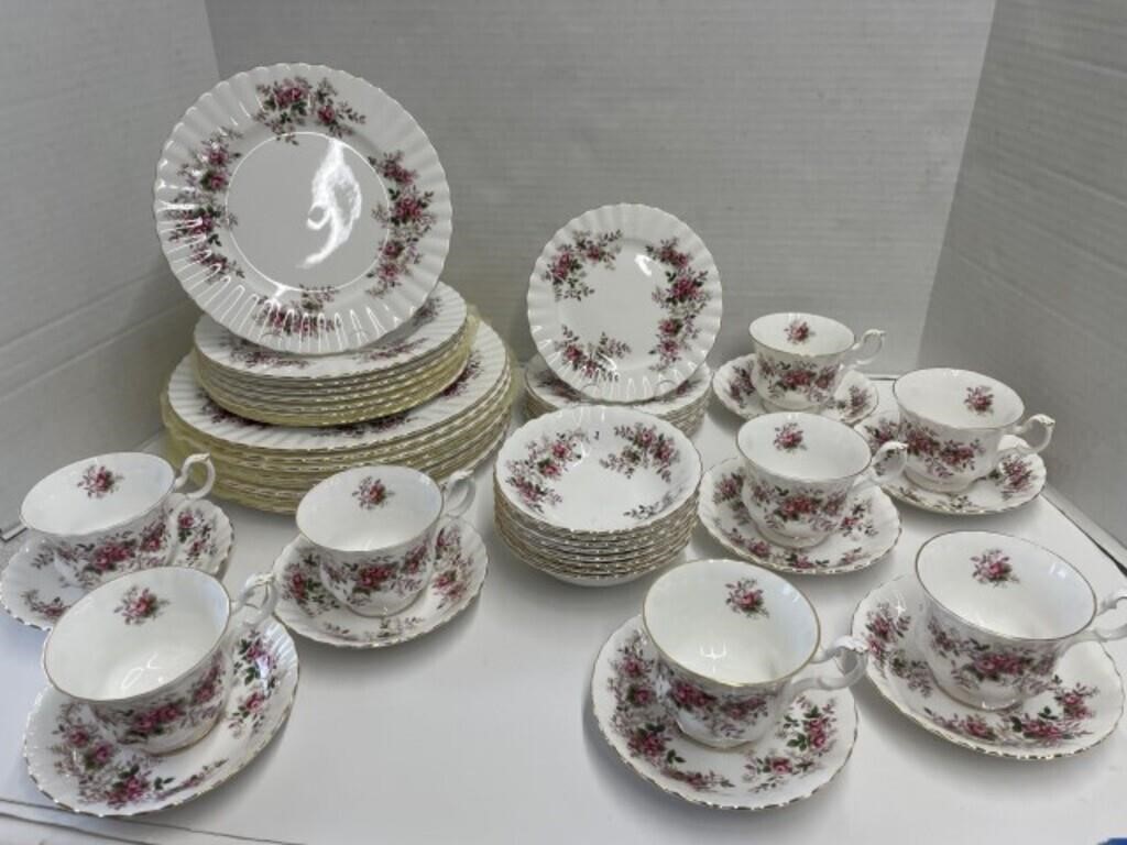 Royal Albert Lavender Rose Dishes - set for 8