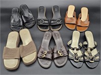 6-Pair Ladies Sandals, Size 7.5