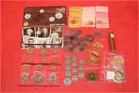 Coins, Wheat Pennies, Buffalo Nickels, proof