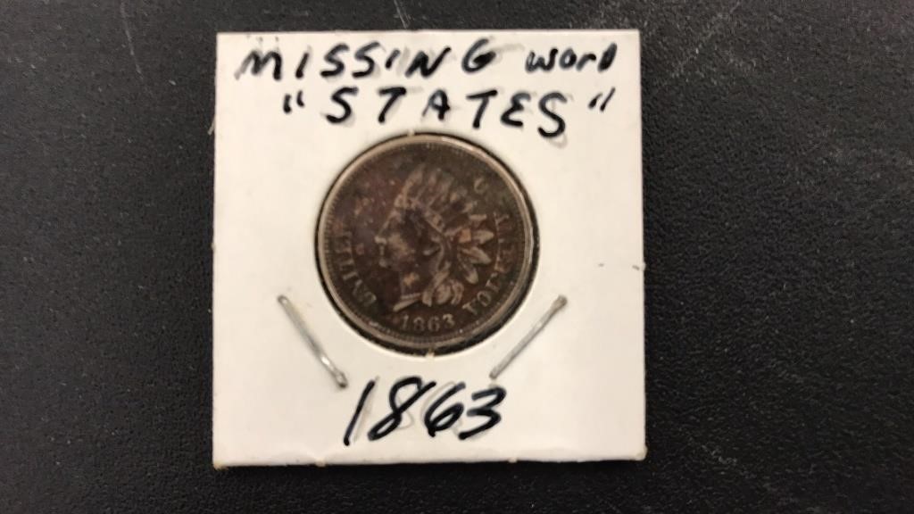 1863 Penny-missing word STATES