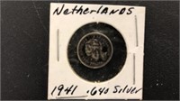 1941 .640 Silver Netherlands coin