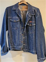 Wrangler Blue Denim Jean Jacket, Size Large