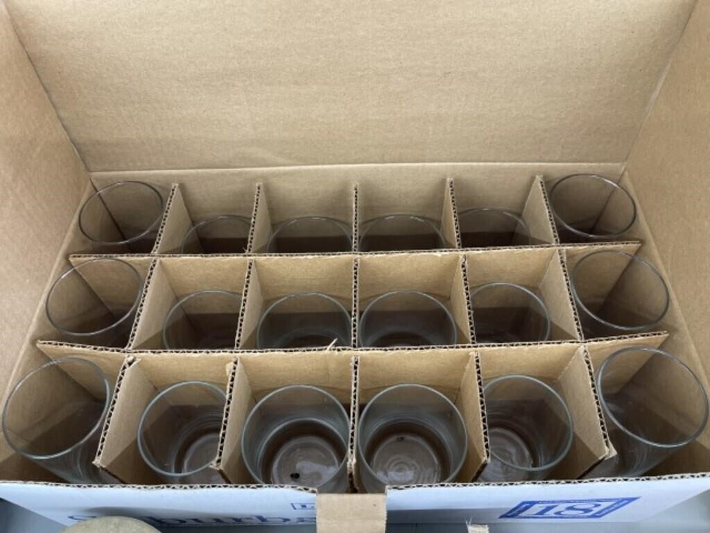 Box Of Libbey Glasses
