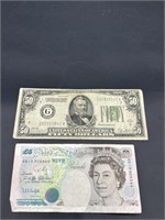 US & British Currency