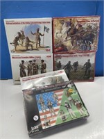 6 Plastic Military Figure Kits