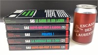 5 livres série SAS, Gérard De Villiers