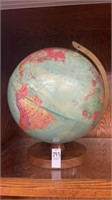 Vintage globe- 15 inches h.