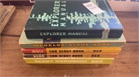 Vintage - scout books- lot of 5