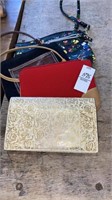 3 Wristlet Wallets and 1 leather wallet