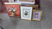 2 framed print pictures, Fleurs  de Provence  and