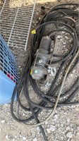 Electric winch and air hose