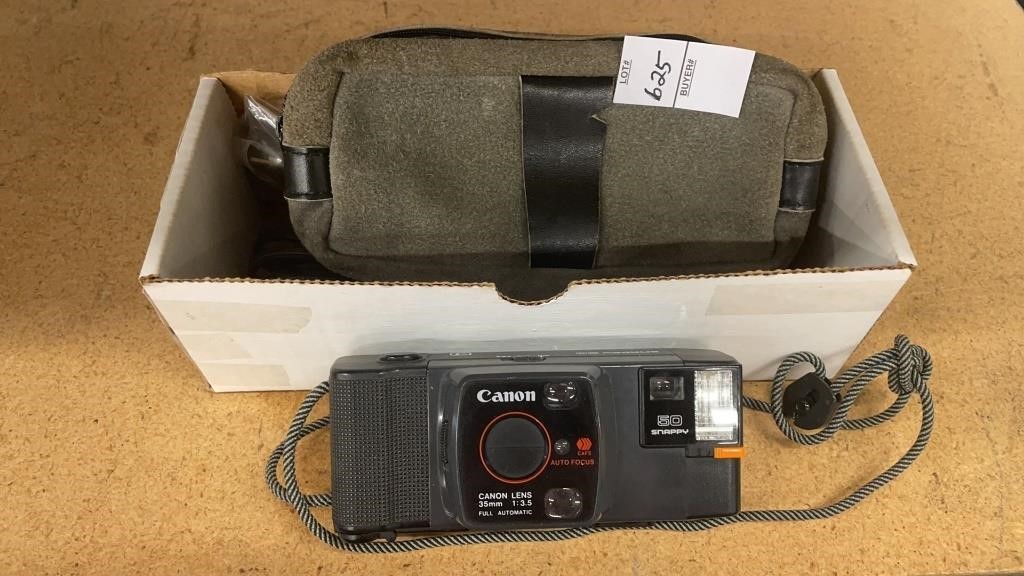Vintage - Canon - camera with case