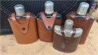 Vintage flask - lot of 4