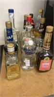 Variety of glass bottles - lot of