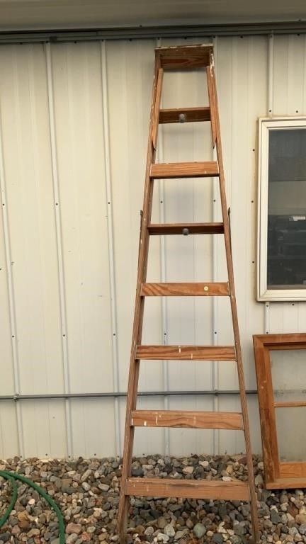 8ft wooden ladder