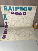 Rainbow Road Signed Poster