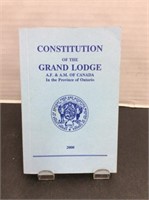 Masonic Constitution of the Grand Lodge 2000