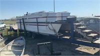 1990 Adventure II Boa model 27 Pontoon Boat