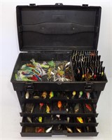 Lg Tacklebox w Spinners Crank Baits Rattlers More