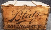 Vintage Blatz Wooden Beer Crate