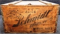 Vintage Schmidt Wooden Beer Crate