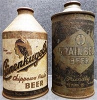 Leinenkugel's & Grain Belt Cone Top Beer Cans