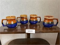 Made in Taiwan Pottery Mugs 4pc