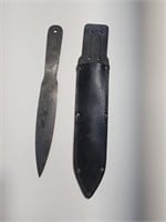 Black Jack throwing knife with sheath made in