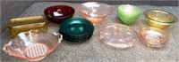 Glass - Pink Pattern Depression, Amber, Red & More