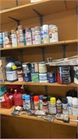 Paint supplies , brushes , spray paint