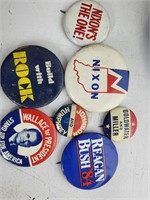 Lot of vintage campaign pins