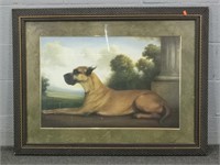Dog Art Framed And Matted - Used As Prop In Film