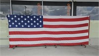 Huge Valley Forge 16'x8' U S Flag Embroidered