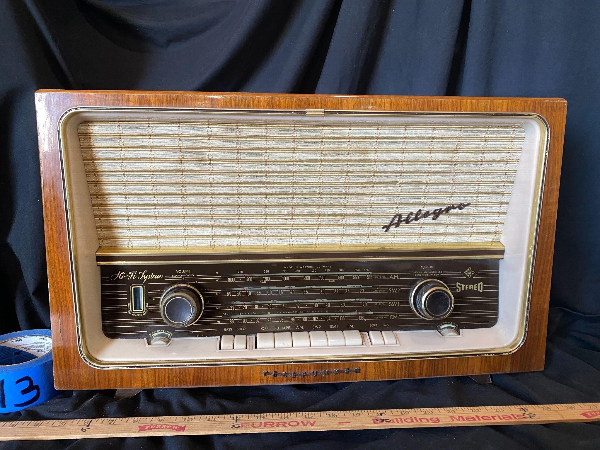 Vintage Telefunken Allegro Stereo - Made in German