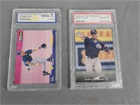 Lot Of 2 Derek Jeter Graded Baseball Cards