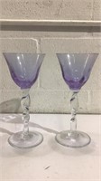 Pair of Large Wine Goblets K15A