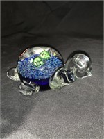 5 “ ART GLASS TURTLE PAPER WEIGHT