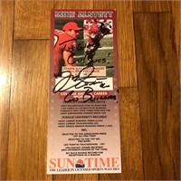 Autographed Mike Alstott Promo Publicity Card