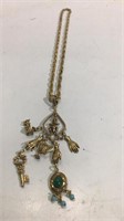 Vintage 24" Necklace with Charms K16I
