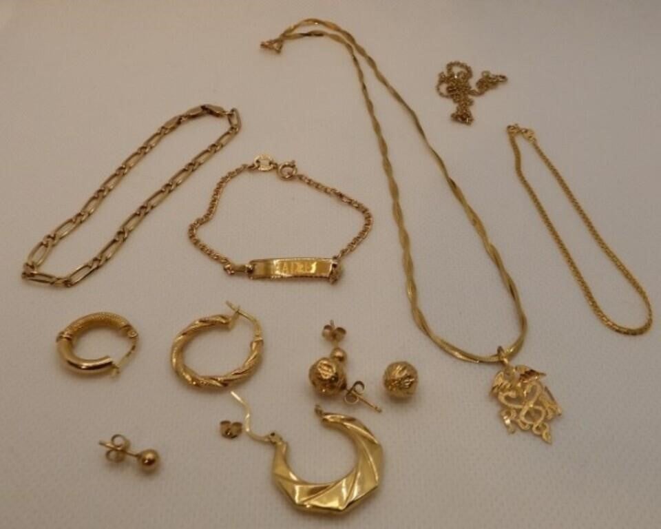 14K Gold Jewelry - Scrap - Bracelets & More