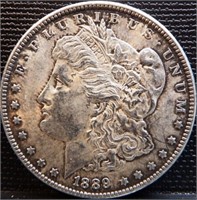 1889 Morgan Silver Dollar - Coin