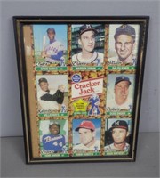 Framed Sheet - Vintage Cracker Jack Baseball Cards