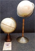 (2) World Globes & Reference Guide